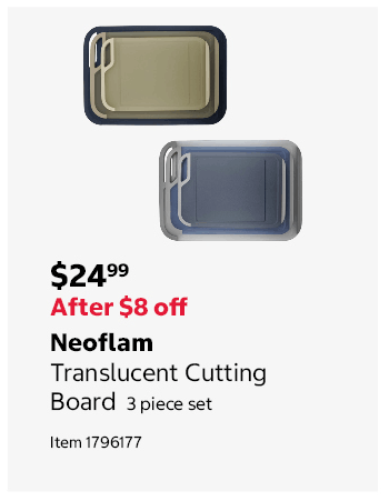 Neoflam Translucent Cutting Board 3 piece set