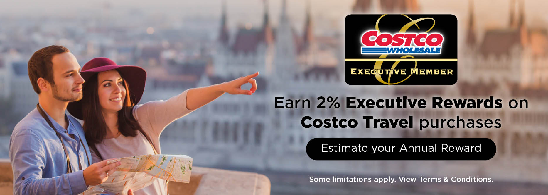 Earn 2% Executive Rewards on Costco Travel