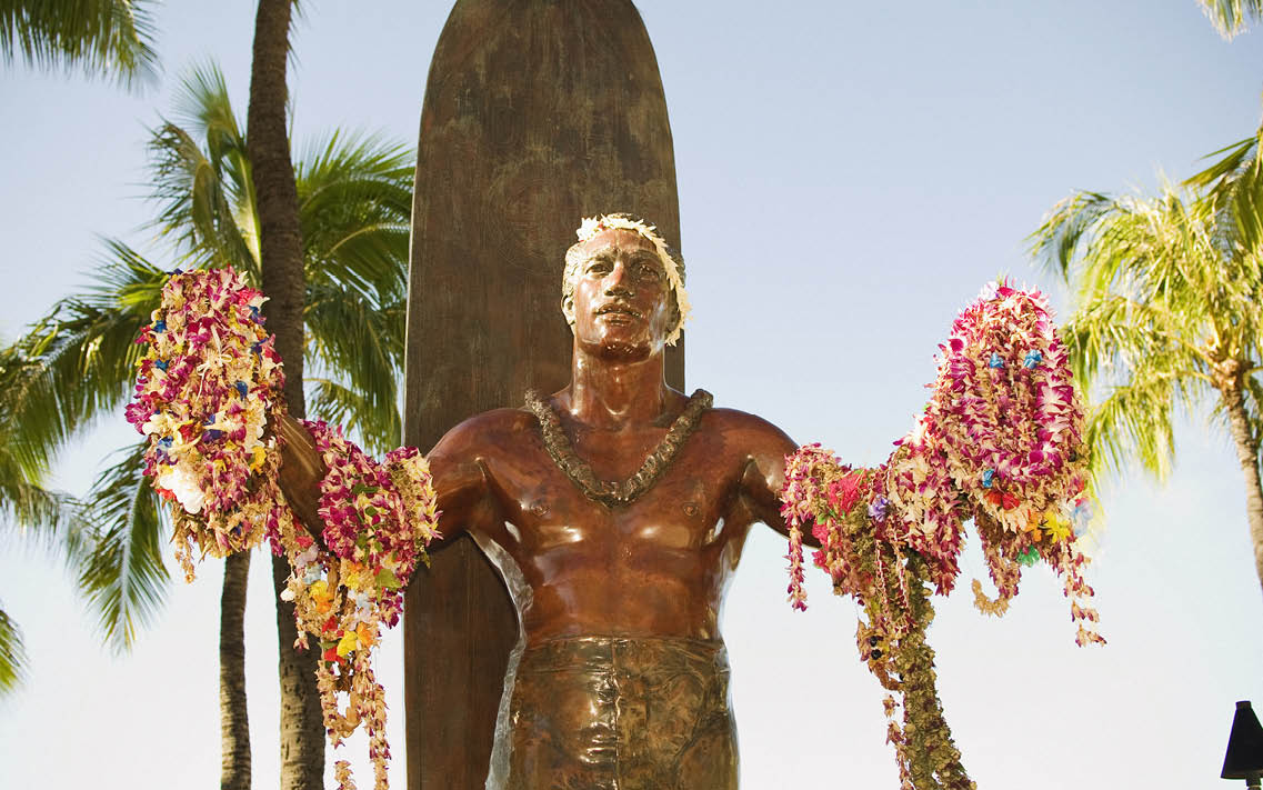 Oahu Duke Kahanamoku Statue