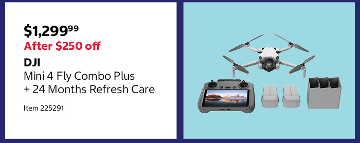 DJI Mini 4 Fly Combo Plus + 24 Months Refresh Care 
