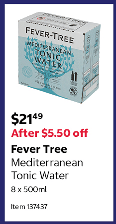 Fever Tree Mediterranean Tonic Water 8 x 500ml