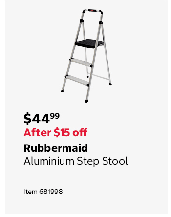 Rubbermaid Aluminium Step Stool