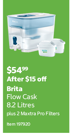 Brita Flow Cask 8.2 Litres plus 2 Maxtra Pro Filters
