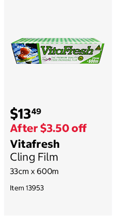 Vitafresh Cling Film 33cm x 600m