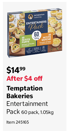 Temptation Bakeries Entertainment Pack 60 pack, 1.05kg