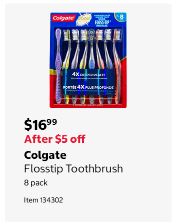 Colgate Flosstip Toothbrush 8 pack