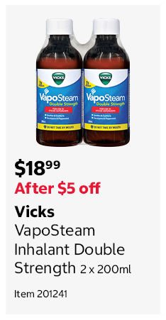 Vicks VapoSteam Inhalant Double Strength 2 x 200ml