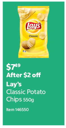 Lay’s Classic Potato Chips 550g