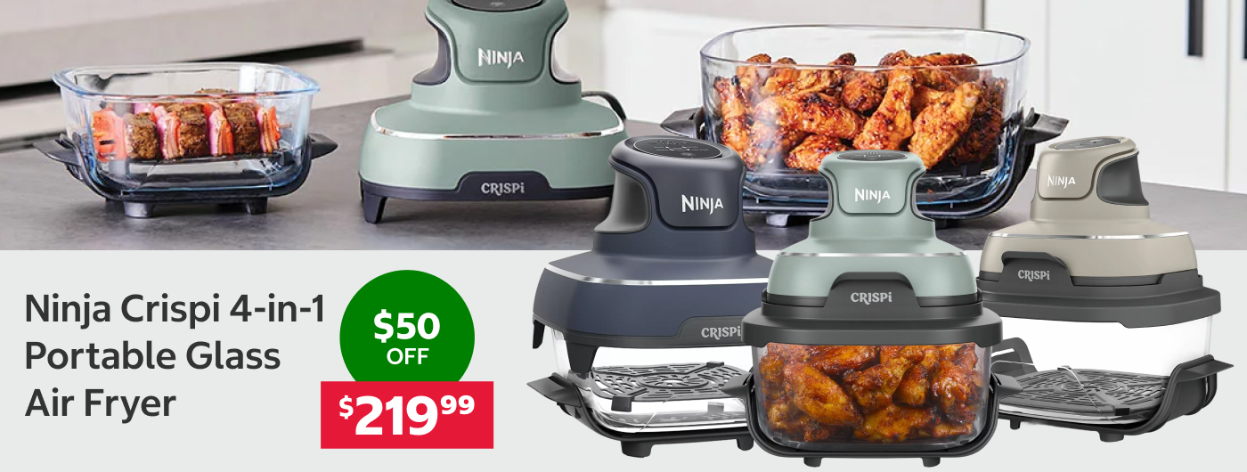 Ninja Crispi 4-in-1 Portable Glass Air Fryer