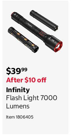 Infinity Flash Light 7000 Lumens