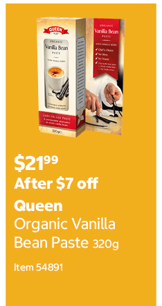 Queen Organic Vanilla Bean Paste 320g