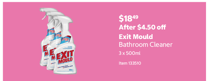 Exit Mould Bathroom Cleaner 3 x 500ml