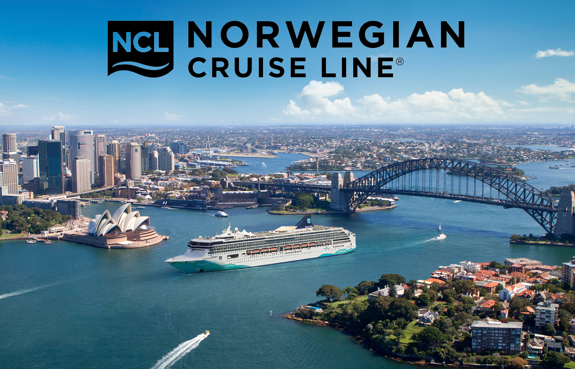 Norwegian Cruise Line ship in Sydney Harbor