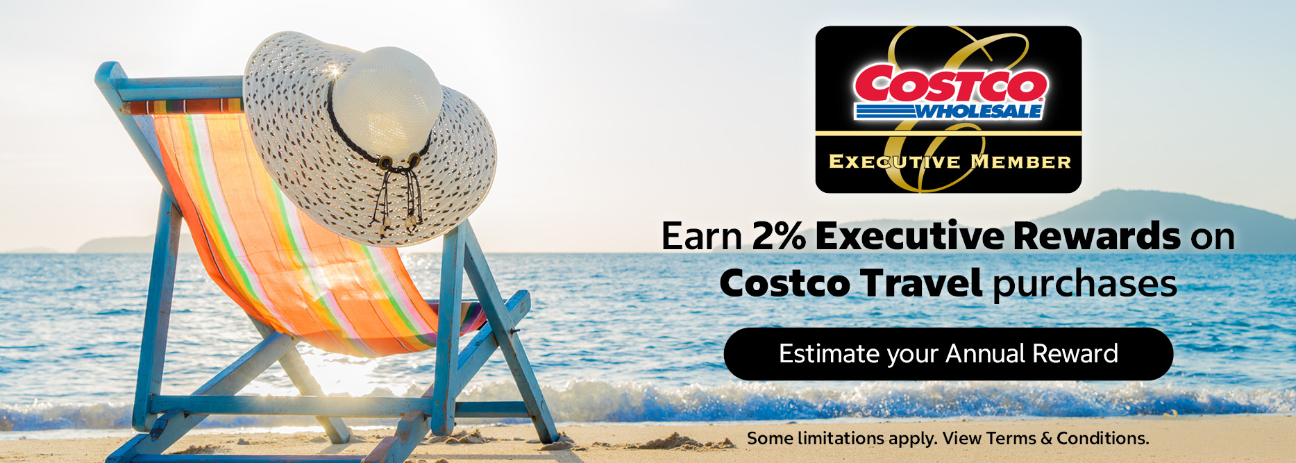 Earn 2% Executive Rewards on Costco Travel