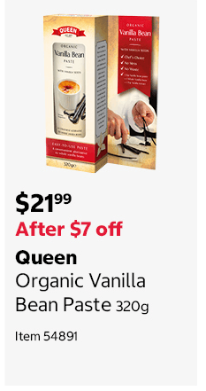 Queen Organic Vanilla Bean Paste 320g