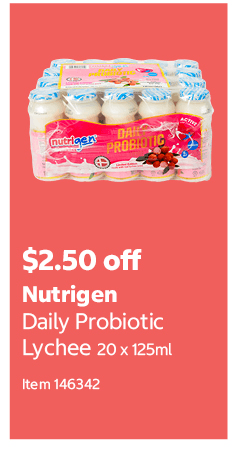 Nutrigen Daily Probiotic Lychee 20 x 125ml