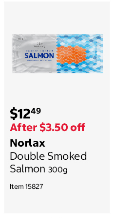 Norlax Double Smoked Salmon 300g