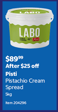 Pisti Pistachio Cream Spread 5kg