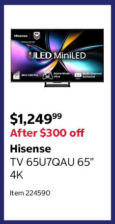 Hisense TV 65U7QAU 65” 4K