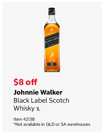 Johnnie Walker Black Label Scotch Whisky 1L