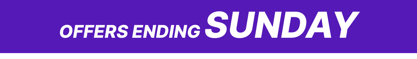 Offer ending sunday