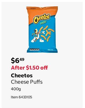 Cheetos Cheese Puffs 400g