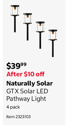 Naturally Solar GTX Solar LED Pathway Light 4 pack