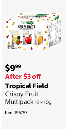 Tropical Field Crispy Fruit Multipack 12 x 10g