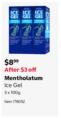 Mentholatum Ice Gel 3 x 100g