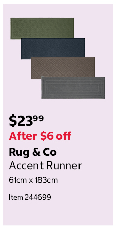 Rug & Co Accent Runner 61cm x 183cm