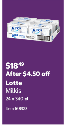 Lotte Milkis 24 x 340ml