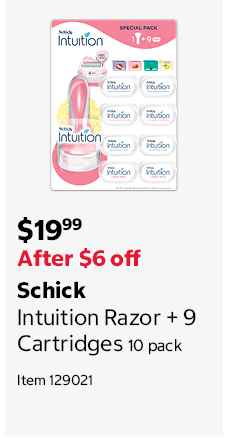Schick Intuition Razor + 9 Cartridges 10 pack