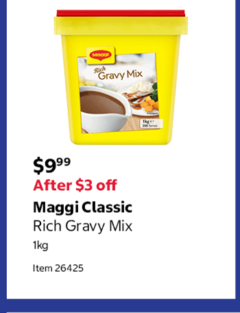 Maggi Classic Rich Gravy Mix 1kg Item 26425