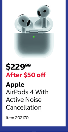 Apple AirPods 4 With Active Noise Cancellation Item 202170