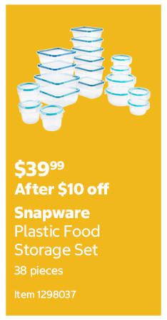Snapware Plastic Food Storage Set 38 pieces