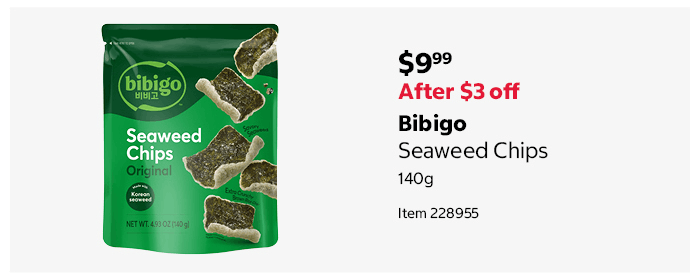 Bibigo Seaweed Chips 140g