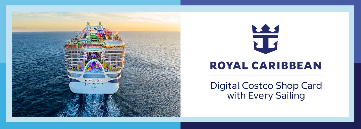 Royal Caribbean Icon of the Seas Digital Costco Shop Card with every sailing
