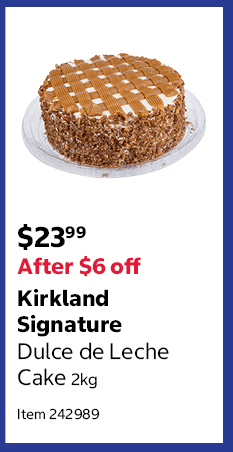 Kirkland Signature Dulce de Leche Cake 2kg