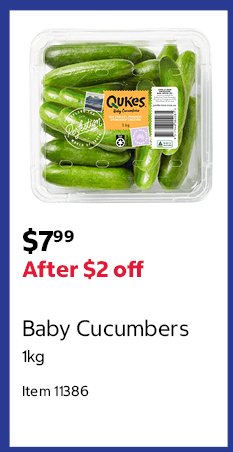  Baby Cucumbers 1kg