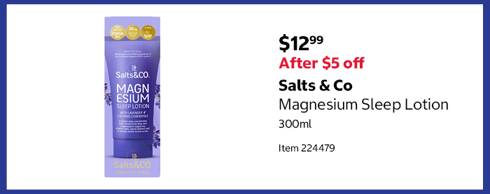 Salts & Co Magnesium Sleep Lotion 300ml