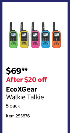 EcoXGear Walkie Talkie 5 pack