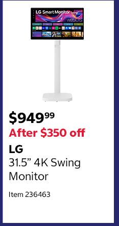 LG 31.5” 4K Swing Monitor