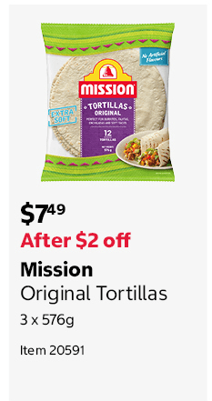 Mission Original Tortillas 3 x 576g
