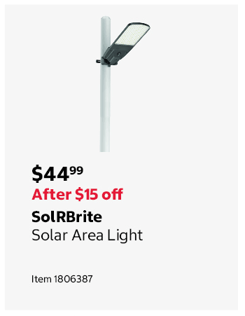 SolRBrite Solar Area Light