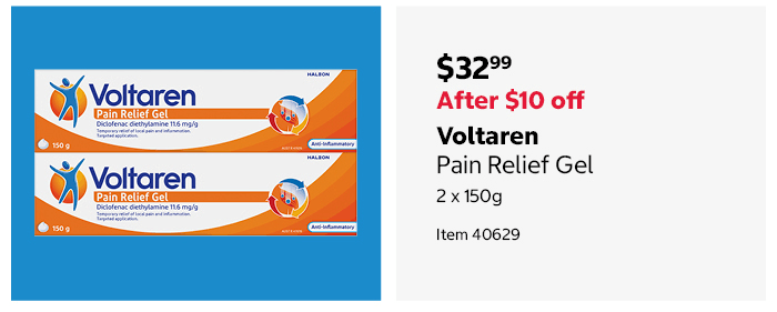 Voltaren Pain Relief Gel 2 x 150g