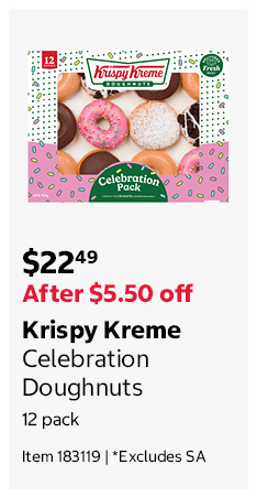 Krispy Kreme Celebration Doughnuts 12 pack