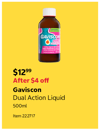 Gaviscon Dual Action Liquid 500ml Item 222717