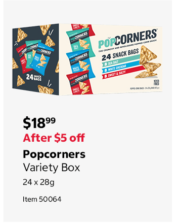 Popcorners Variety Box 24 x 28g Item 50064