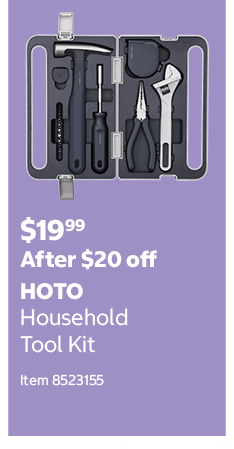 HOTO Household Tool Kit Item 8523155