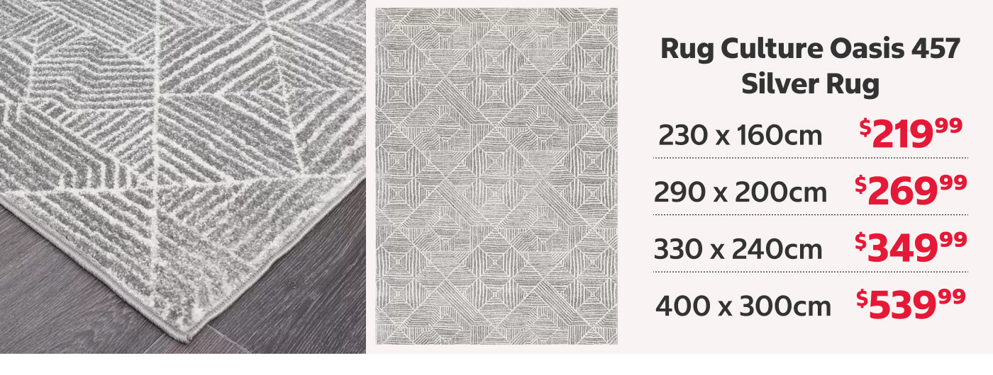 Rug Culture Oasis 457 Silver Rug